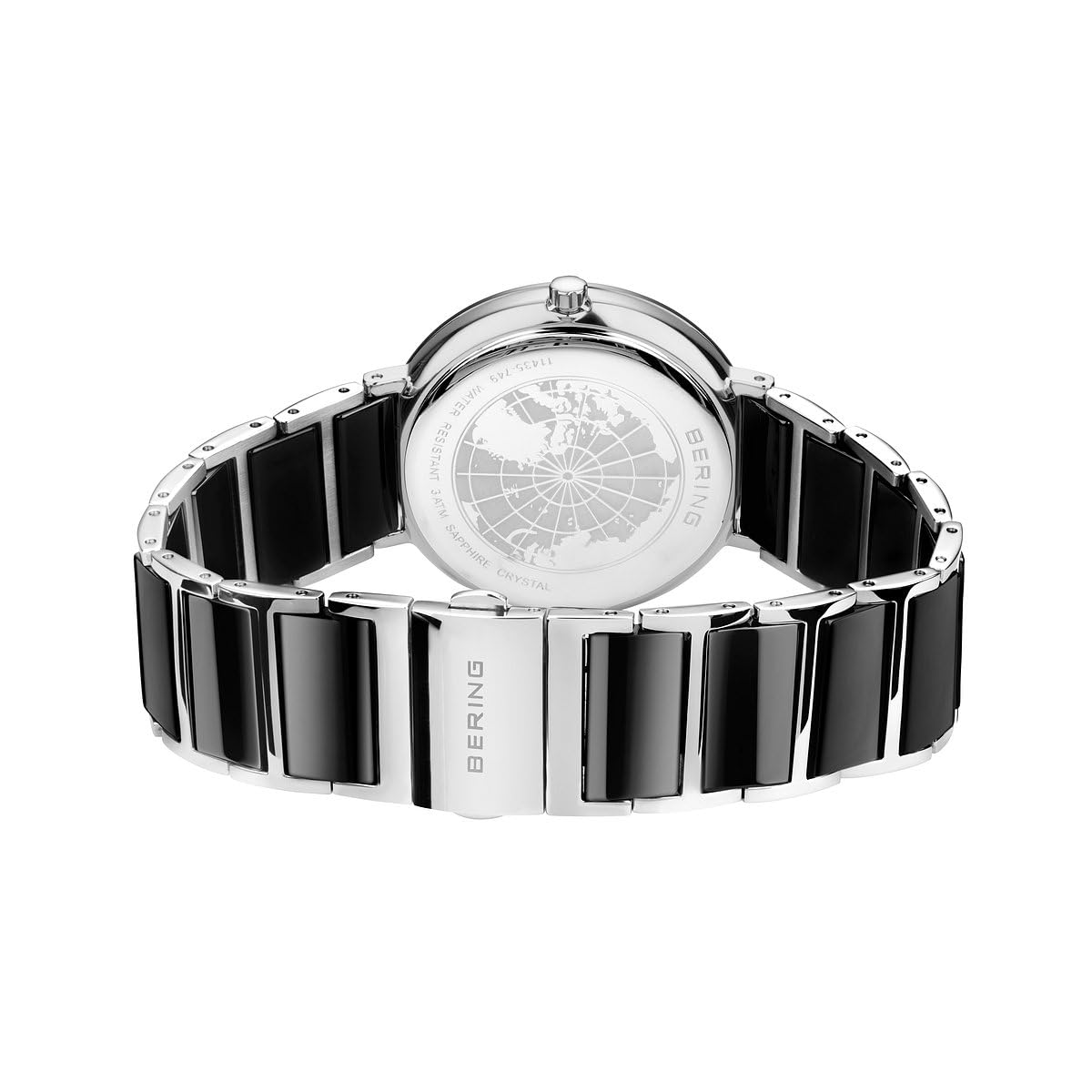 BERING Women's Ceramic Watch with Quartz Movement - Stainless Steel & Sapphire Glass Bracelet (Model 11435-XXX) | Elegant Timepiece for Business, Casual & Special Occasions