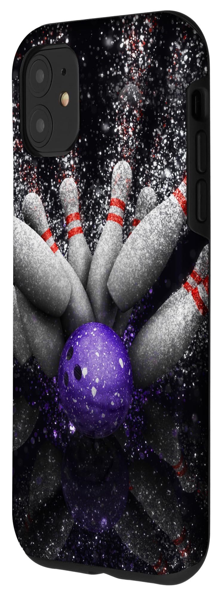 iPhone 11 Pro Max Bowling Themed Phone Case - Strike & Spare Design - Perfect Gift for Bowlers & Sports Fans - Use at Bowling Alley, League Games or as a Fun Accessory