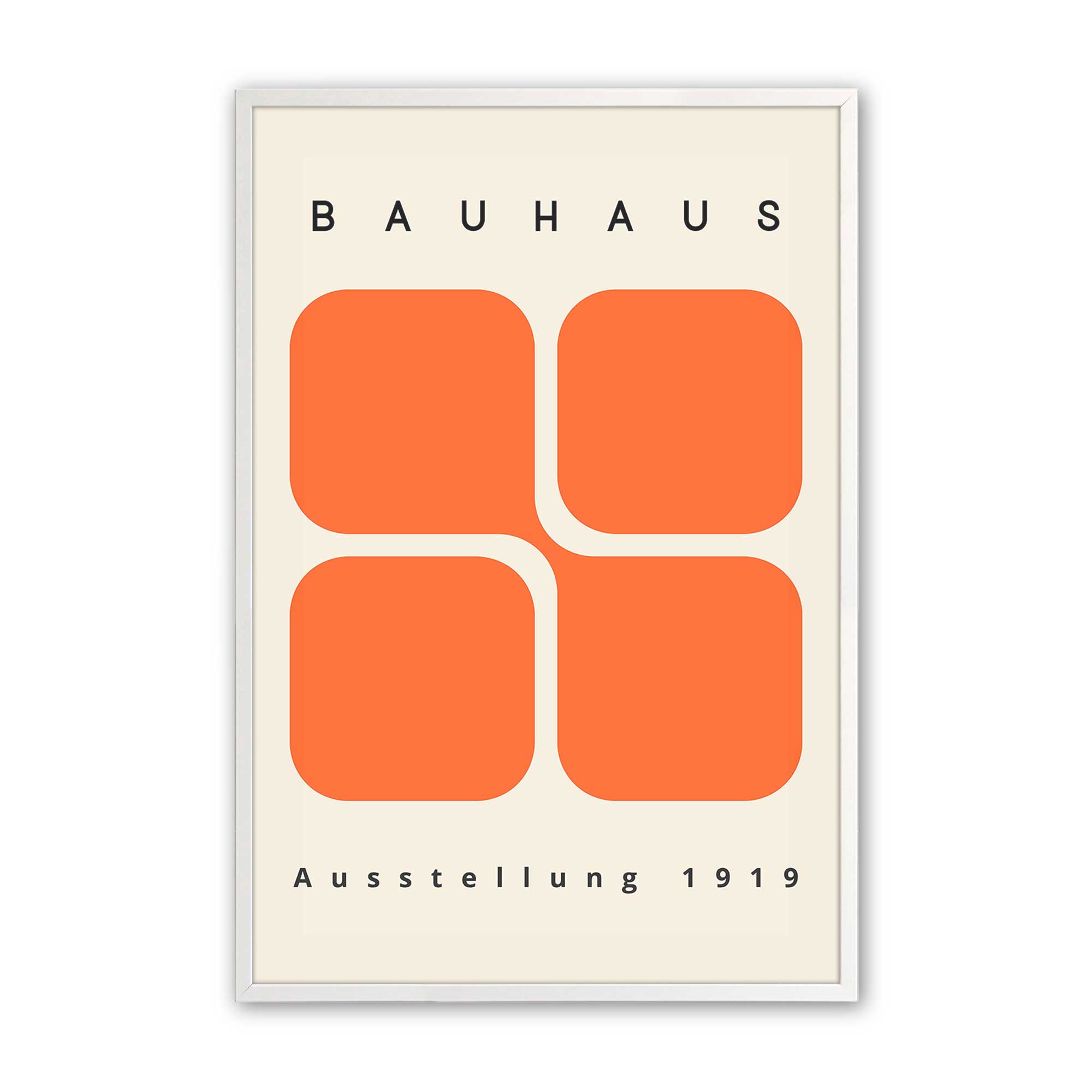 Bauhaus 1919 Retro Blocks Print - Modern Geometric Abstract Wall Art Poster for Home & Office Decor | Perfect for Living Room, Bedroom, Studio & Office Spaces