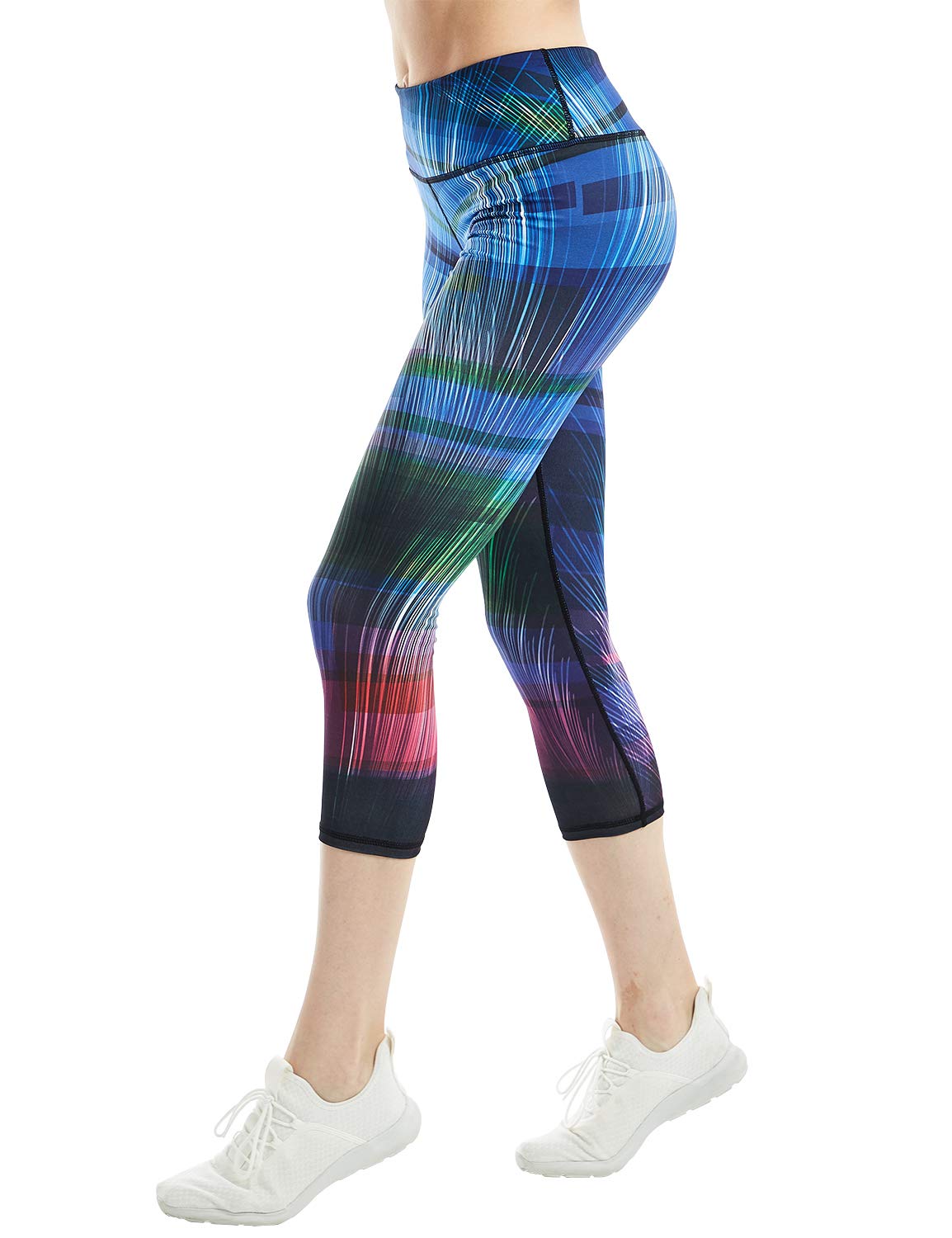 COOLOMG Women's High-Waisted Yoga Leggings - Workout Running Tights with Hidden Pockets for Gym, Pilates & Lounge Wear