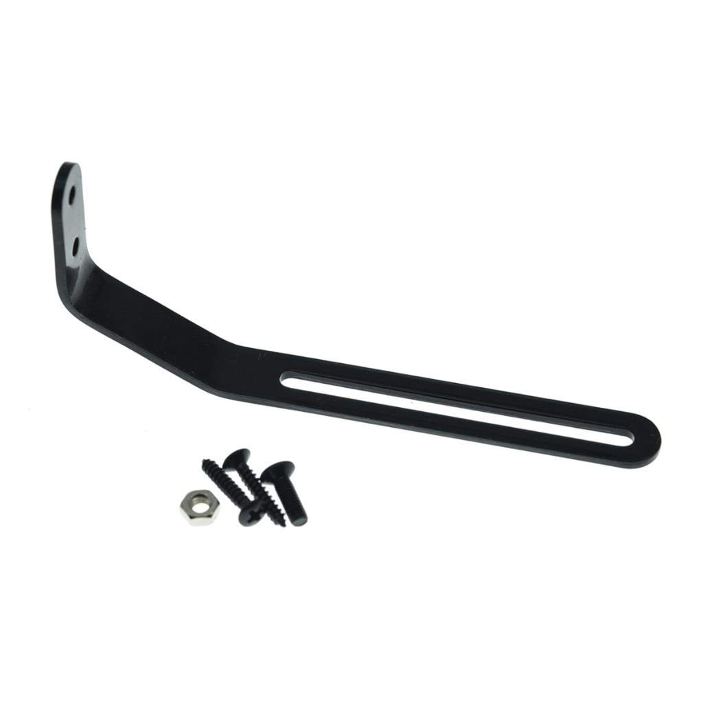 Dopro Black Guitar Pickguard Bracket with Screws - Scratchplate Mounting Kit for Thick Archtop Jazz Guitars - Perfect for Replacement & DIY Guitar Repair Projects