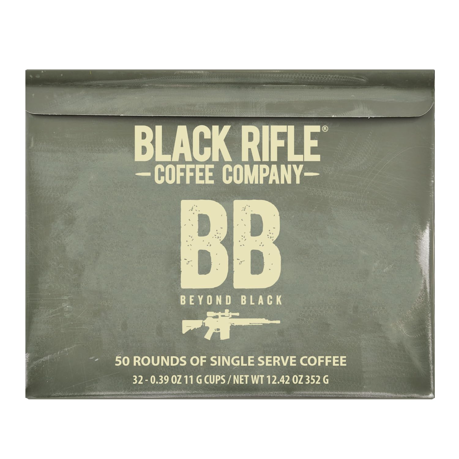 Black Rifle Coffee Company Beyond Black Dark Roast K-Cup Coffee Pods - 32 Count Single Serve Cups for Keurig Brewers | Perfect for Home, Office & Camping Use
