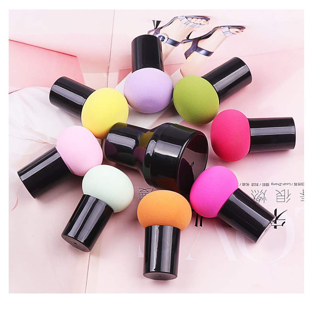 1PC Pro Foundation Brush Mushroom Makeup Sponge Puff - Soft Blending Sponge for Flawless Makeup Application - Rose Red - Perfect for Liquid, Cream & Powder Foundation - Ideal for Everyday Makeup & Professional Use