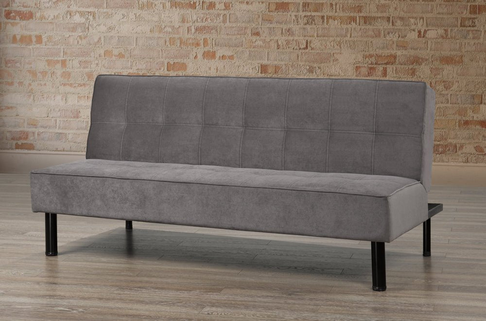 Premium Canadian Slate Velvet Fabric Convertible Sofa Bed - Modern Sleeper Sofa for Small Spaces, Guest Rooms & Apartments | Comfortable & Space-Saving Furniture Solution
