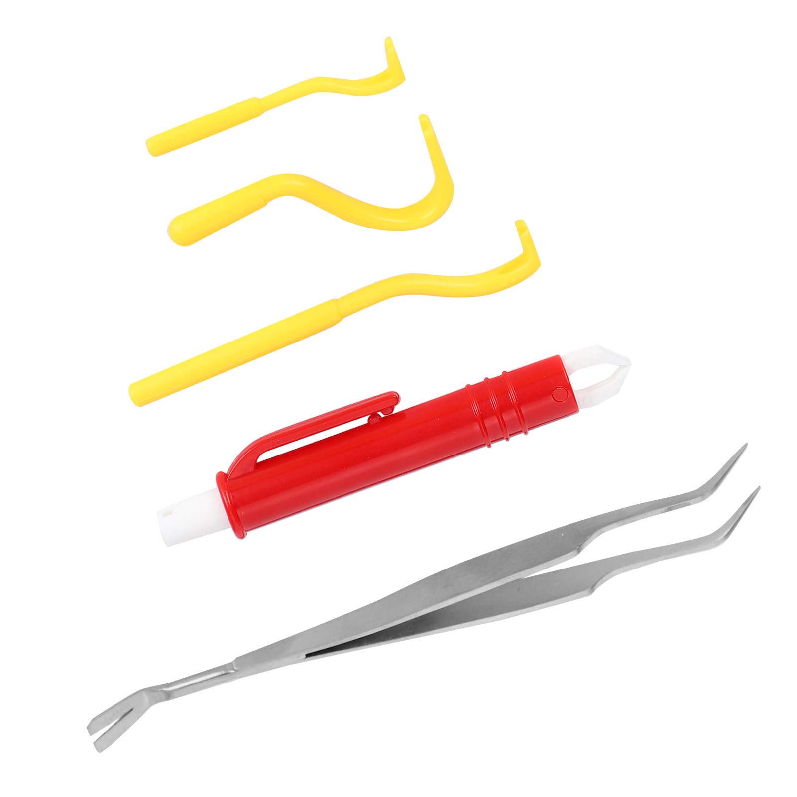 6-Piece Tick Removal Tool Kit for Dogs & Cats - Stainless Steel Tick Remover & Tweezers for Safe Pet Grooming & Outdoor Adventures