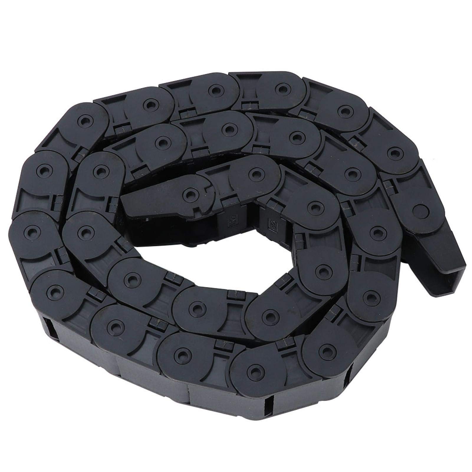 1 Meter R38 Black Nylon Cable Drag Chain Wire Carrier for 3D Printer & CNC Machine (18x25mm) - Perfect for Cable Management in Robotics and Automation Systems