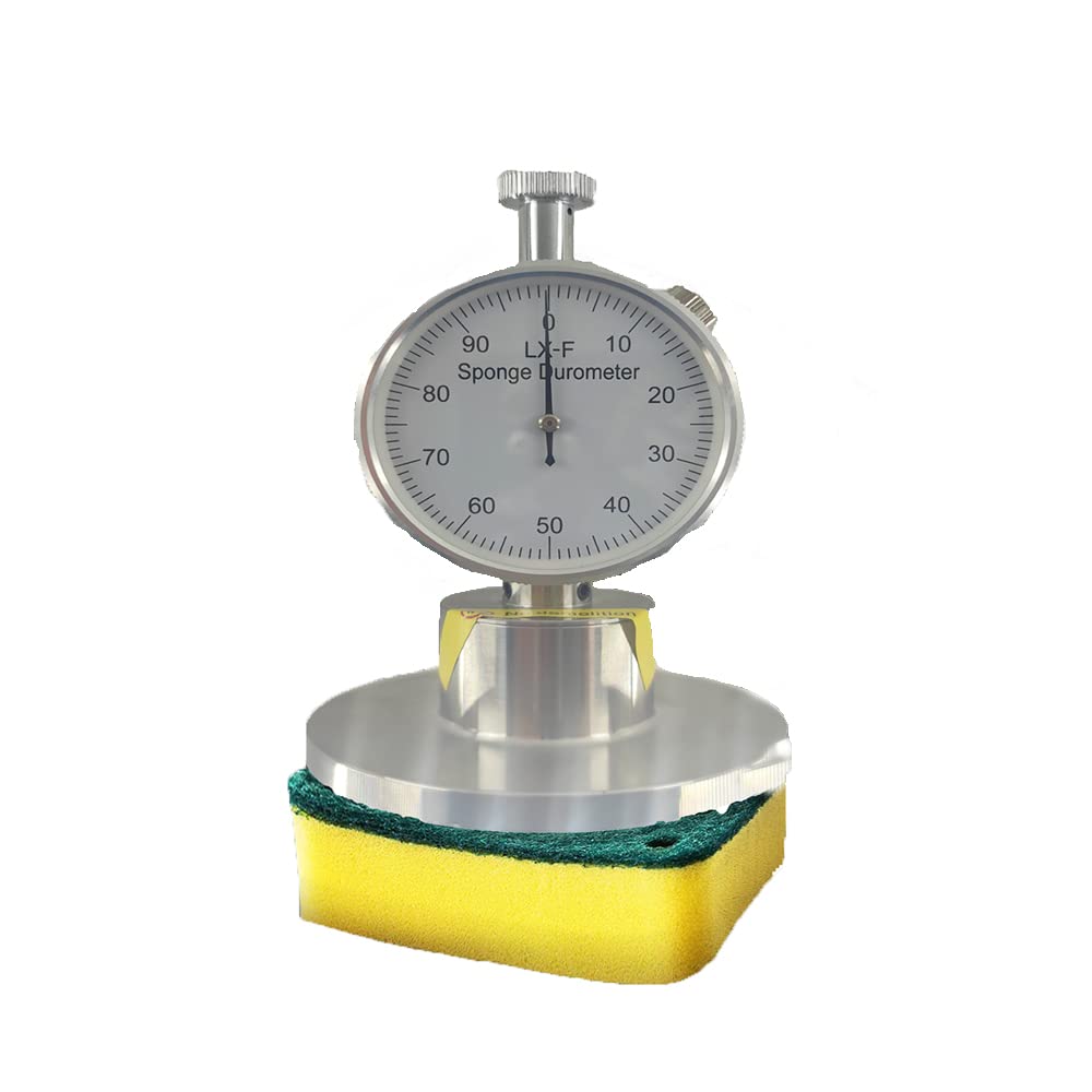 Professional Shore Hardness Tester Durometer 0-100 Scale - Needle Type Foam & Sponge Softness Measurement Tool for Industrial, Automotive & DIY Applications