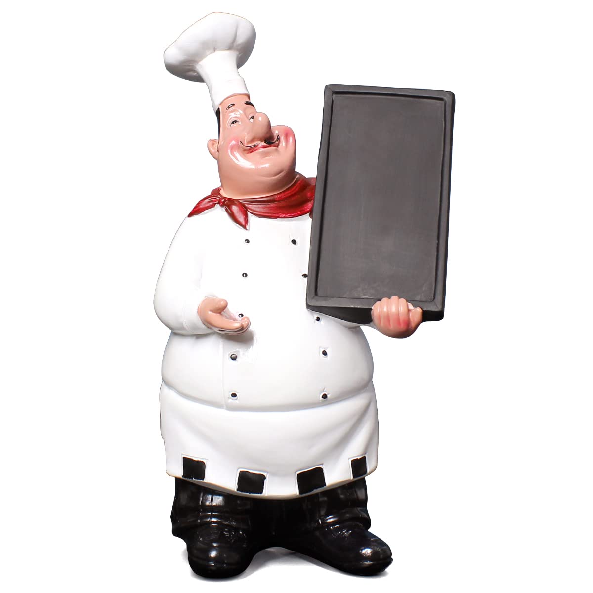 Beonueni 5pcs Italian Chef Statue Figurines with Kitchen Tools, Resin Ornaments Chef Collectible for Kitchen, Cook, Café, Bar, Shop Decor, Perfect for Home, Restaurant, and Office Display