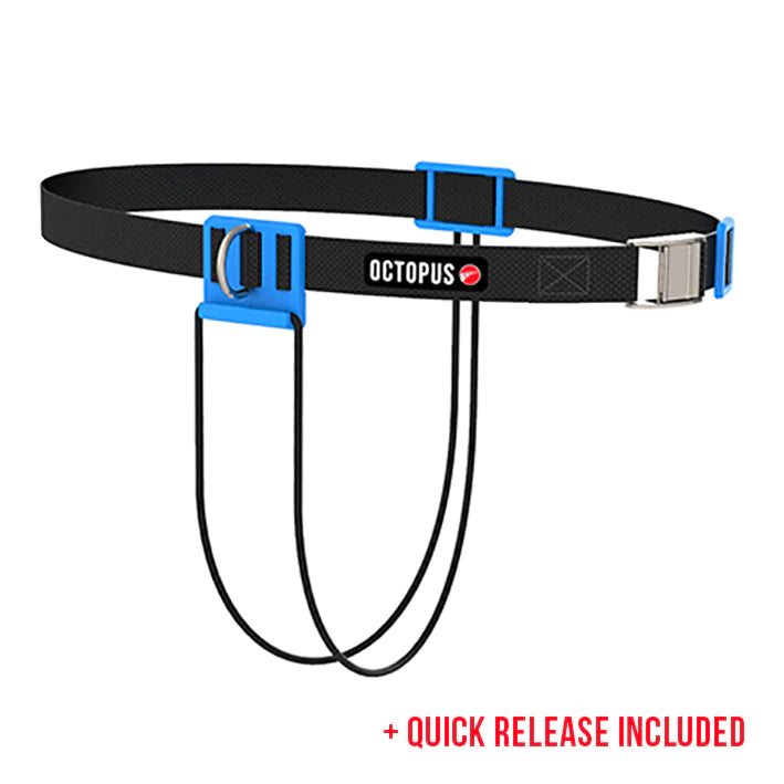 Premium Octopus Freediving Weight Belt - Adjustable CNF Belt for Spearfishing & Underwater Hunting - Comfortable & Durable Blue Design for Ocean Adventures