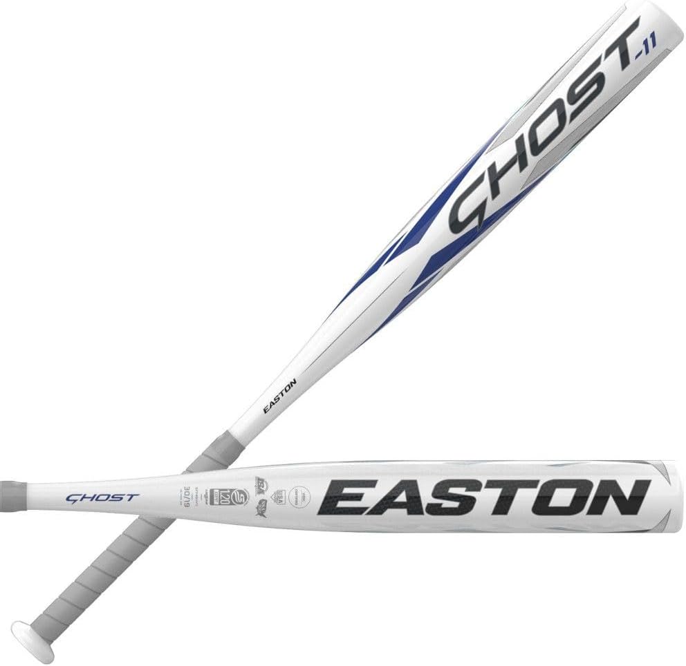 Easton Ghost Youth Fastpitch Softball Bat - USSSA & ASA Approved 11 Drop Aluminum Bat for Girls & Boys - Perfect for Little League, Travel Ball & Tournament Play