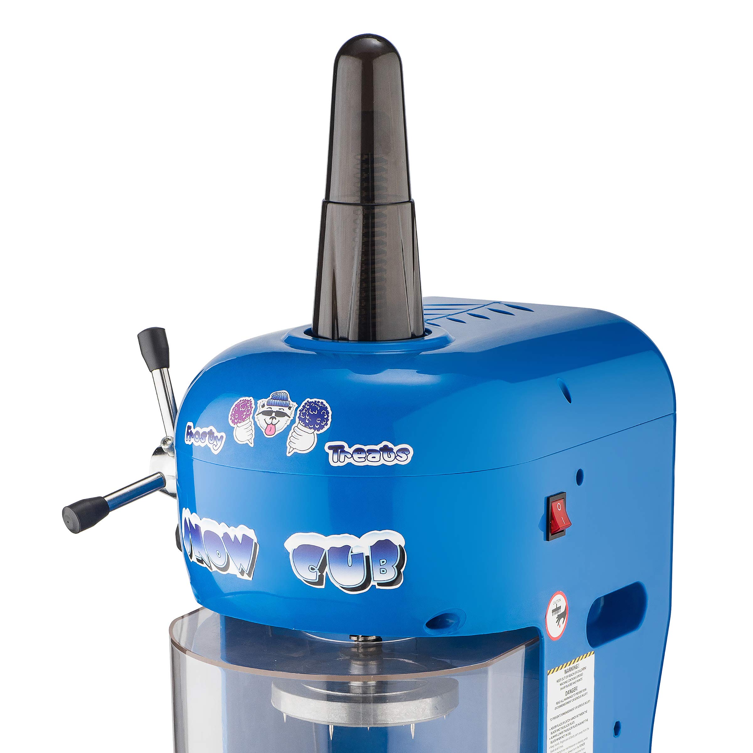 Electric Snow Cone Machine - Adjustable Ice Shaver for Perfect Shaved Ice | Great Northern Popcorn Commercial-Grade Party & Event Treat Maker | Ideal for Summer Parties, Carnivals & Backyard Gatherings