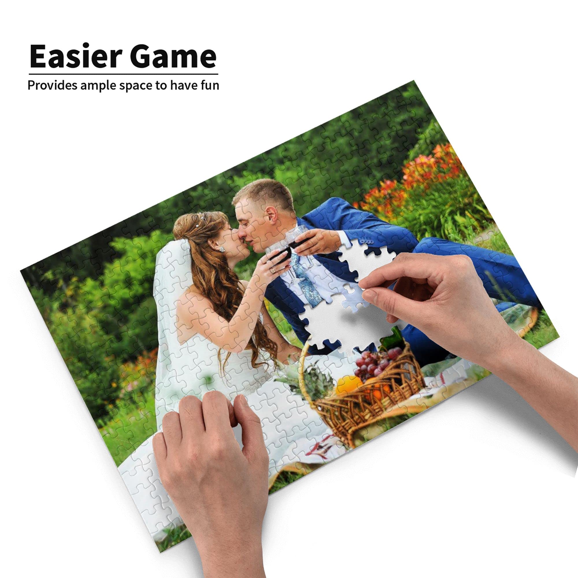 Custom Photo Jigsaw Puzzle 300/500/1000 Pieces - Personalized Gift for Adults & Kids, Family, Wedding, Graduation | Fun DIY Activity for Home, Party & Special Occasions
