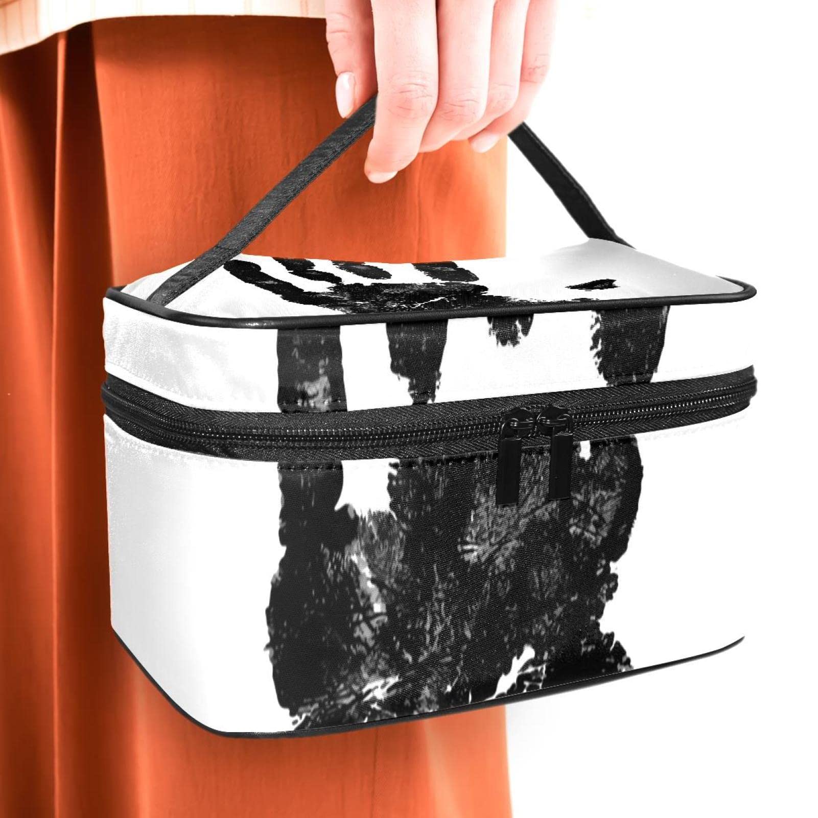 Portable Makeup Bag for Women - Travel Cosmetic Organizer with Zipper Pouch, Perfect for Travel, Gym & Daily Use