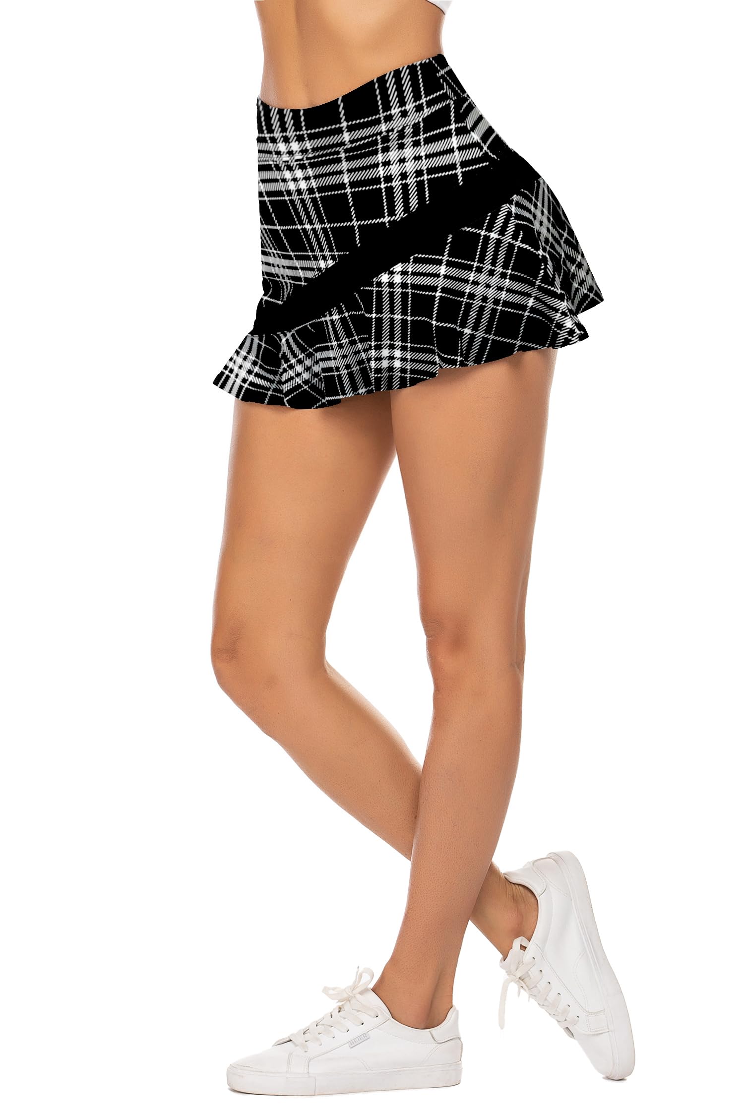 Ekouaer Women's Pleated Tennis Skirt with Pockets - Lightweight Athletic Golf Skort for Running, Workout & Sports - Perfect for Tennis, Golf & Gym Activities