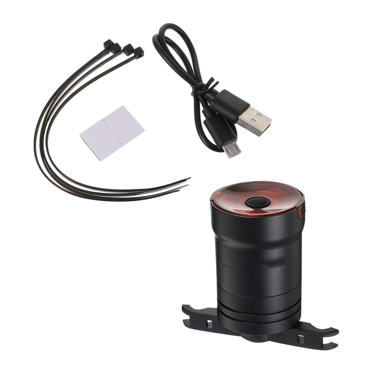 Smart Bike Brake Sensor Taillight - USB Rechargeable LED Safety Light with Intelligent Brake Detection for Bicycle Rack Mount | Perfect for Night Cycling, Commuting & Road Safety