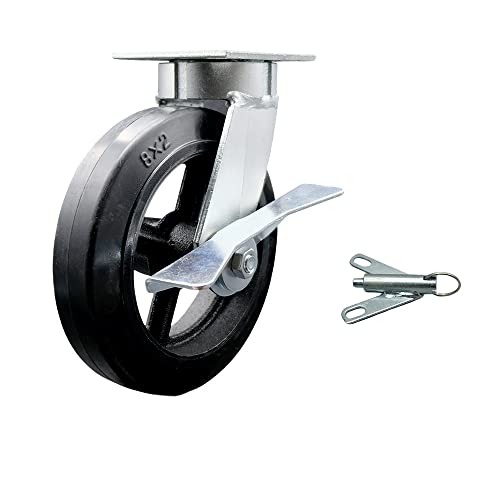 Swivel - Brake & Bolt on Swivel Lock - Black