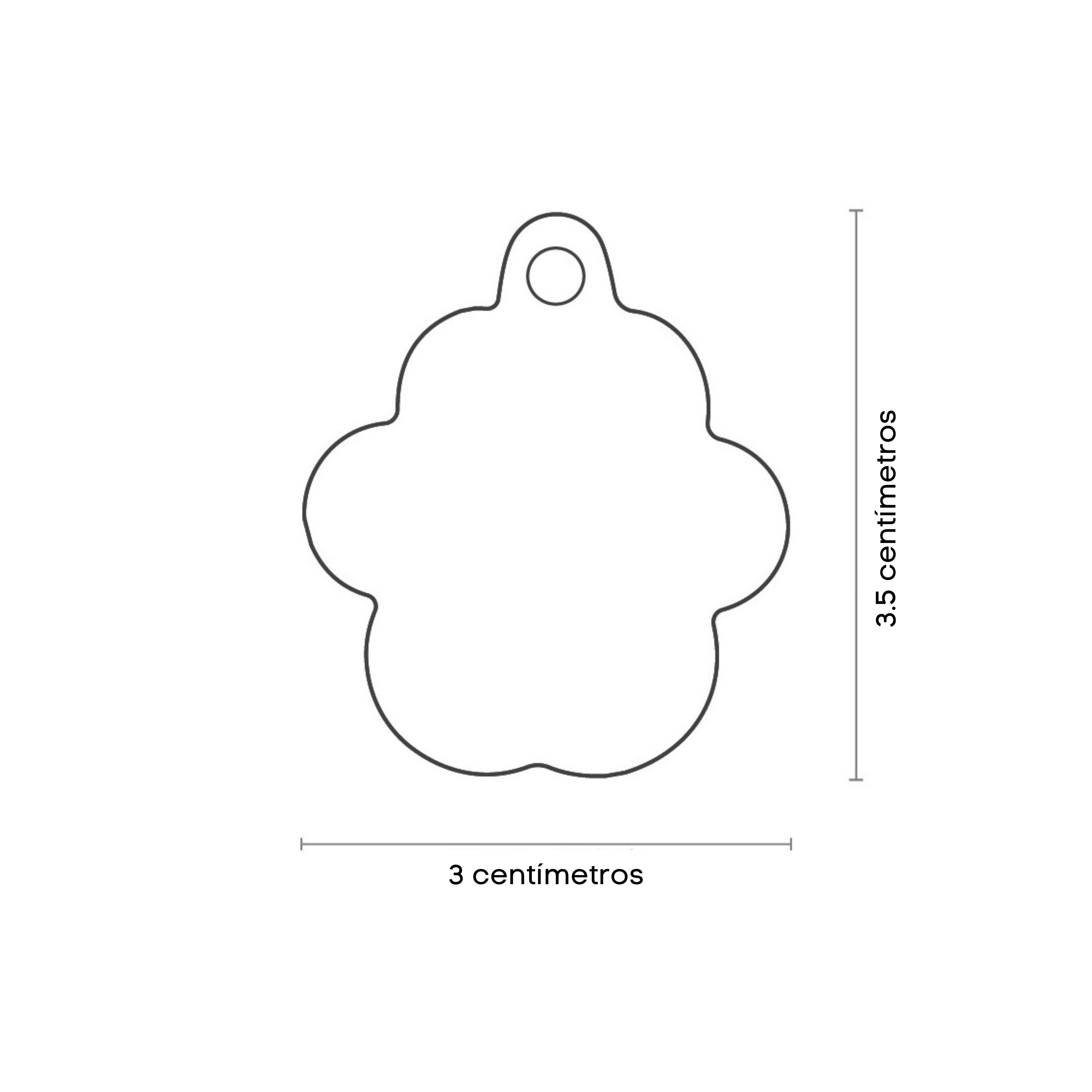 Red Classic Large Paw Print Dog ID Tag - Personalized Pet Name Tag for Collars, Perfect for Dogs & Cats - Great for Walks, Travel & Daily Identification