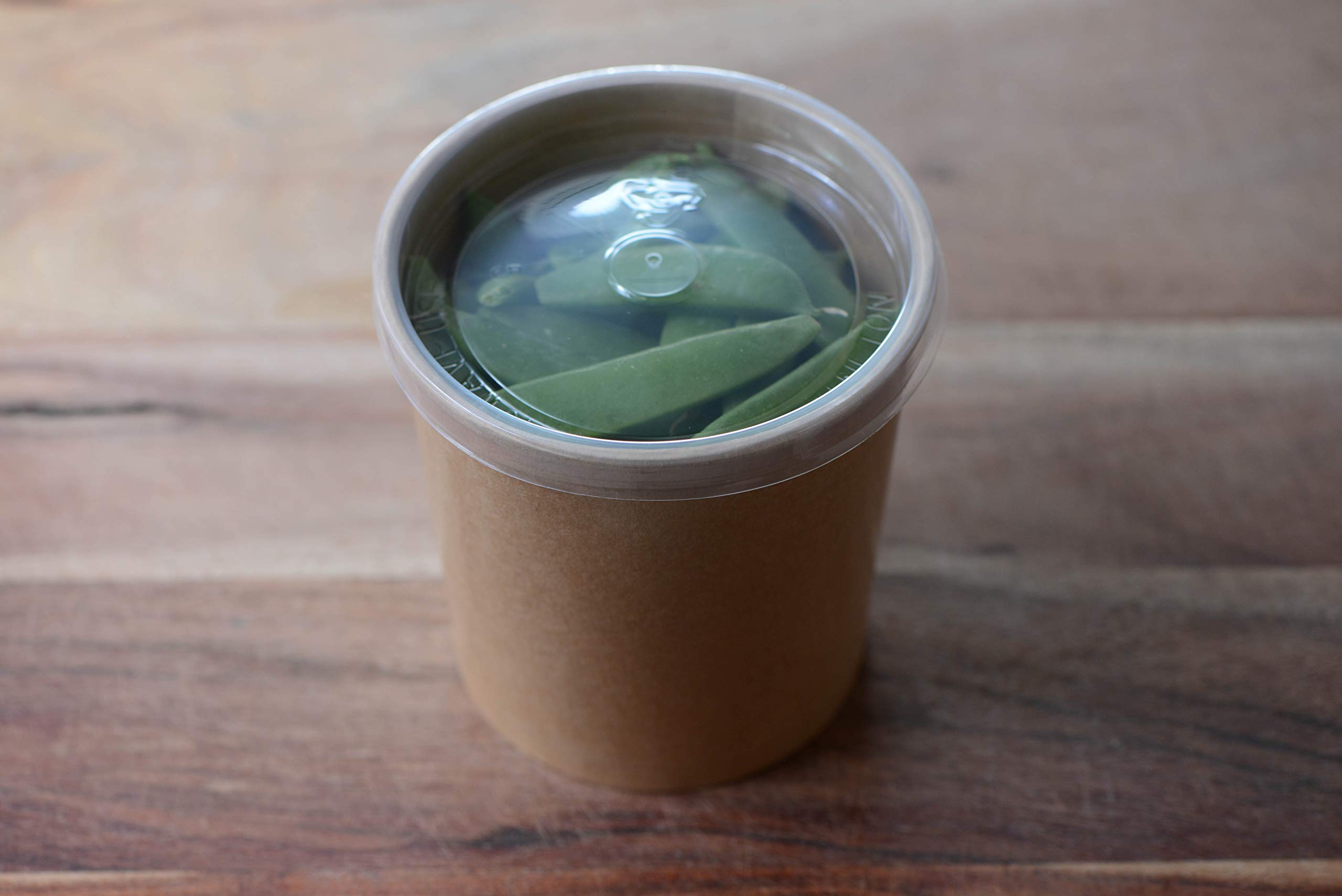 [50 Pack] 16oz Disposable Kraft Paper Soup Containers with Lids - Eco-Friendly Takeout Containers for Ice Cream, Frozen Yogurt, Salads | Microwave Safe, Leak Proof | Perfect for Restaurants, Catering & Food Storage