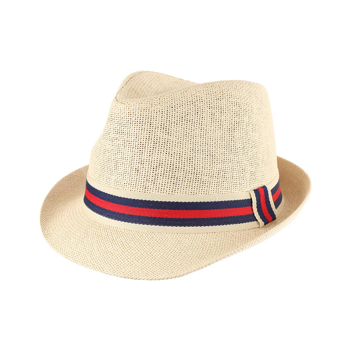 WESTEND Unisex Summer Wide Brim Fedora Hat for Men & Women - Lightweight Straw Panama Hat for Beach, Travel & Outdoor Activities