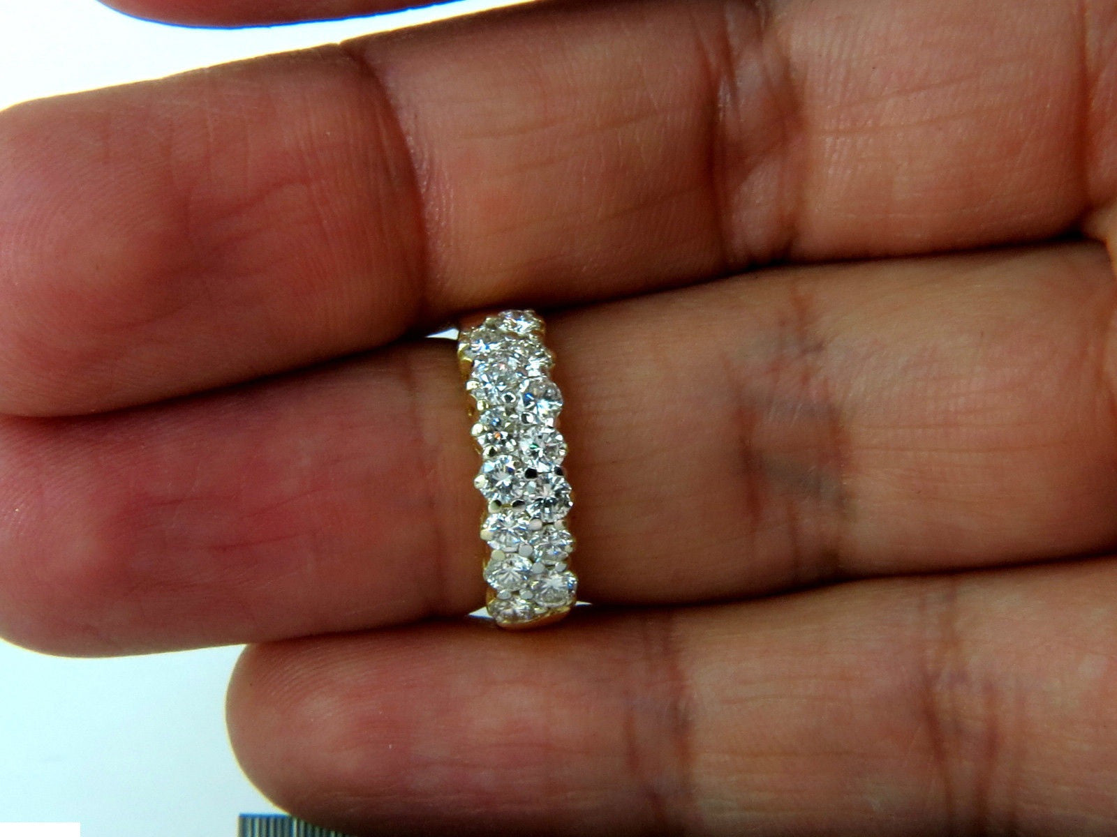 18KT 1.50ct Ideal Cut Diamond Band Ring G/VS - Petite Size for Women, Perfect for Engagement, Wedding & Anniversary Gifts