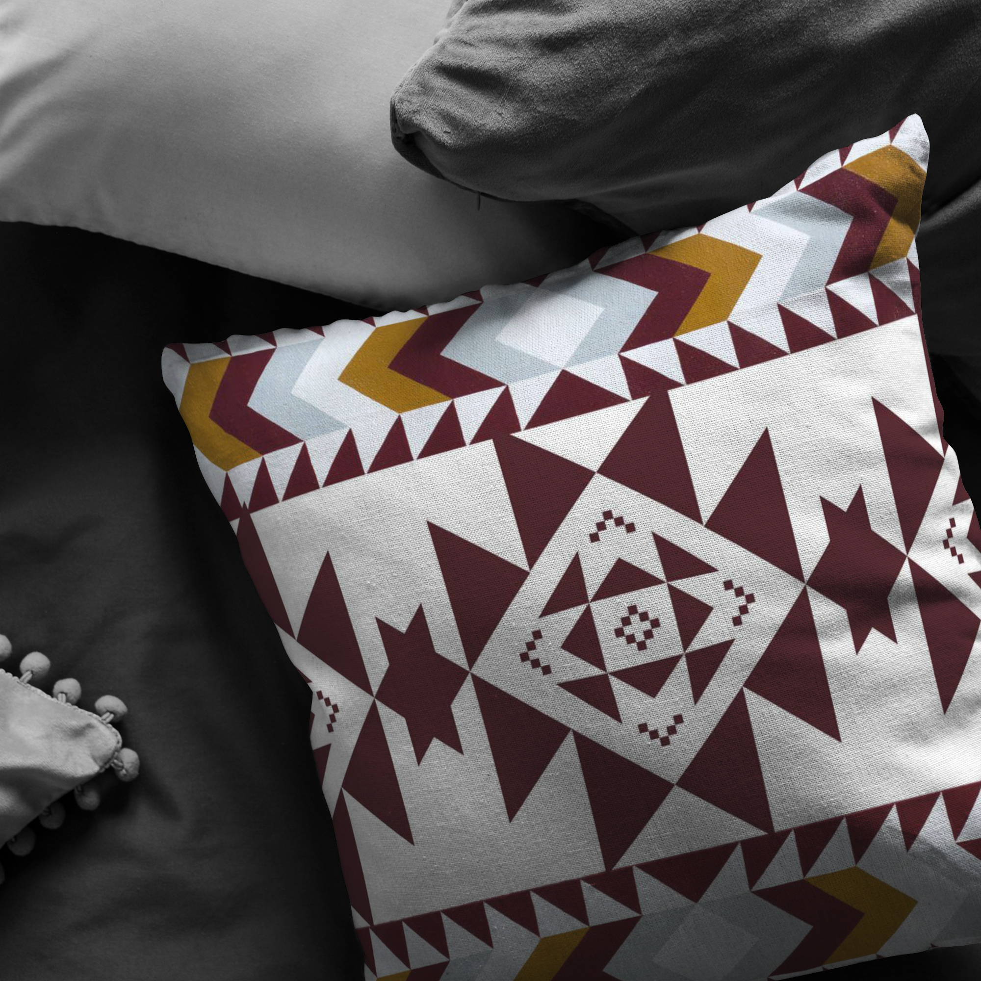 Southwestern Style Decorative Throw Pillow Cover - Boho Chic Home Decor for Living Room, Bedroom & Couch | Perfect for Southwest Theme Interior Design