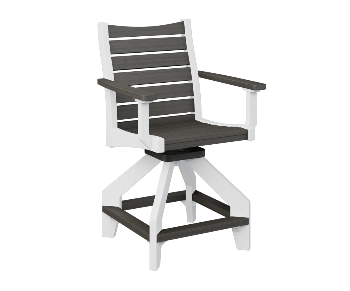 Berlin Gardens Bristol Swivel Counter Chair - Adjustable Height Bar Stool with 360° Rotation, Padded Seat & Backrest - Perfect for Kitchen Islands, Breakfast Bars & Home Decor