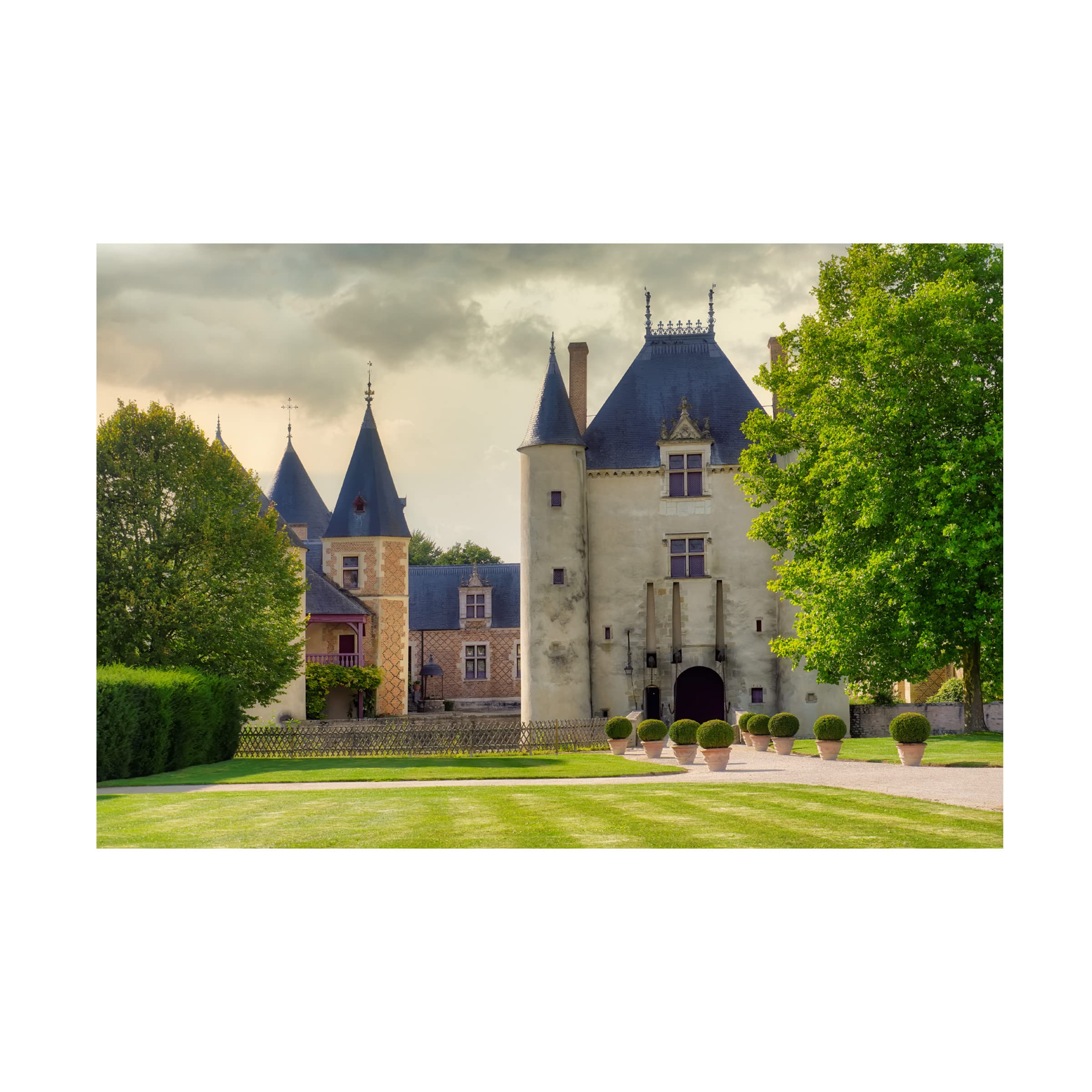Trademark Fine Art 'Castle and Lawn' Canvas Wall Art by Cora Niele - Premium Home Decor for Living Room, Bedroom & Office