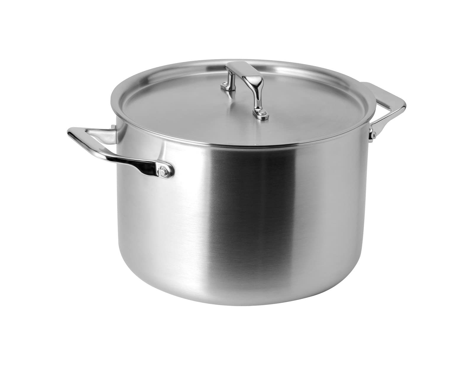 Misen 5-Ply Stainless Steel Stockpot - 8 QT Large Cooking Pot for Boiling, Simmering & Stewing - Even Heat Distribution - Durable, Dishwasher & Oven Safe (800°F) - Induction Compatible - Perfect for Soups, Pasta & Family Meals