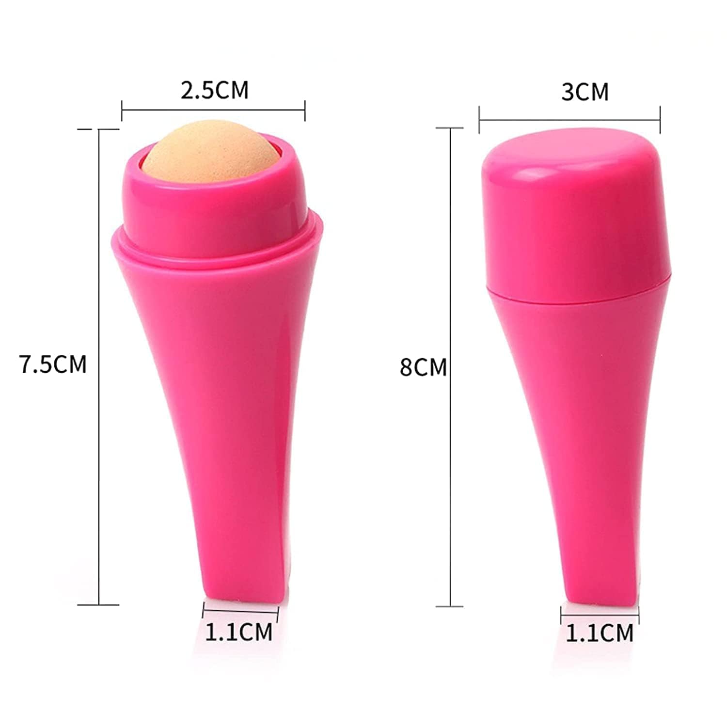 Niralasa Oil-Absorbing Volcanic Stone Face Roller - Portable & Reusable Facial Tool for Oily Skin - Oil Control & Massage Anytime Anywhere - Perfect for Travel, Home Use & On-the-Go Skincare