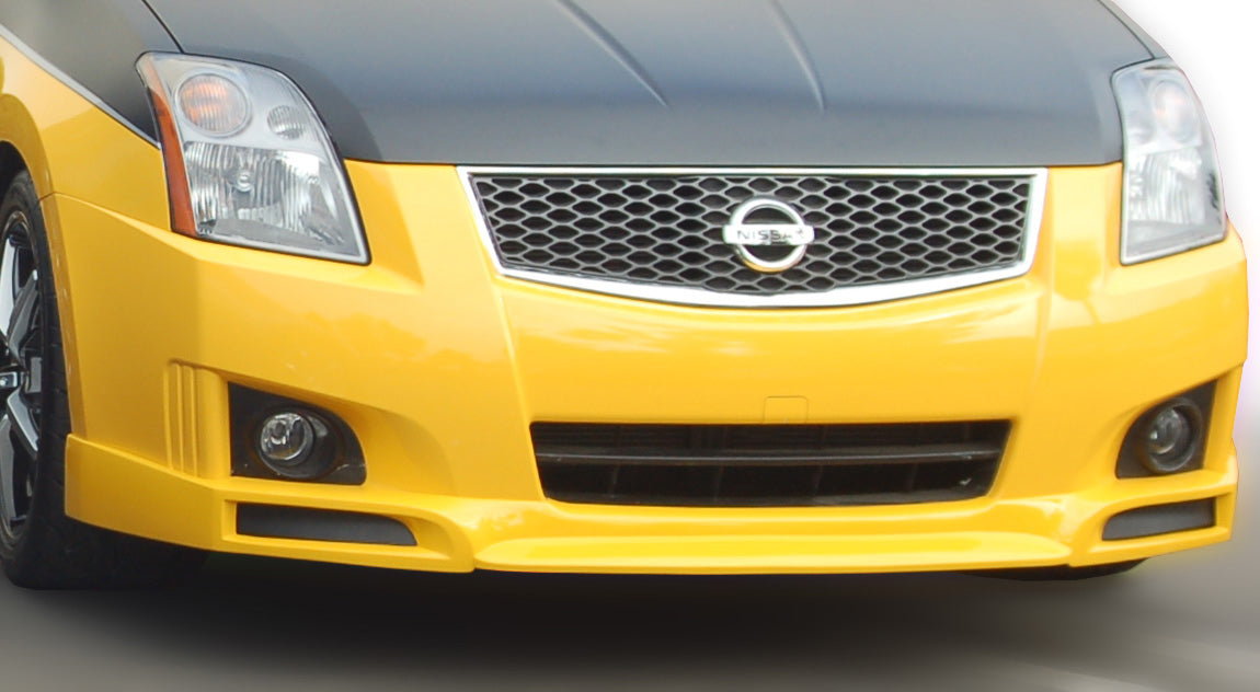2007-2011 Nissan Sentra SE-R Spec V Front Bumper Lip Spoiler - OEM Style Polyurethane Body Kit - Perfect for Street Racing & Car Shows