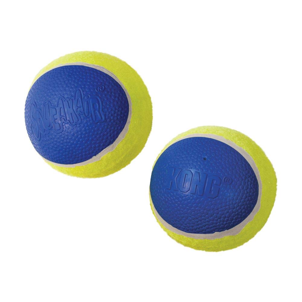 KONG Squeakair Ultra Balls - Durable Squeaky Tennis Ball Dog Toys for Medium Dogs (3 Pack) - Gentle on Teeth, Interactive Play & Fetch Games - Perfect for Indoor & Outdoor Dog Activities