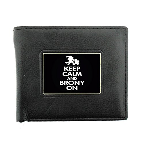 Keep Calm and Brony On Bifold Wallet D-061 - Stylish Slim Wallet for Men & Women - Perfect for Everyday Use, Travel, and Gifts