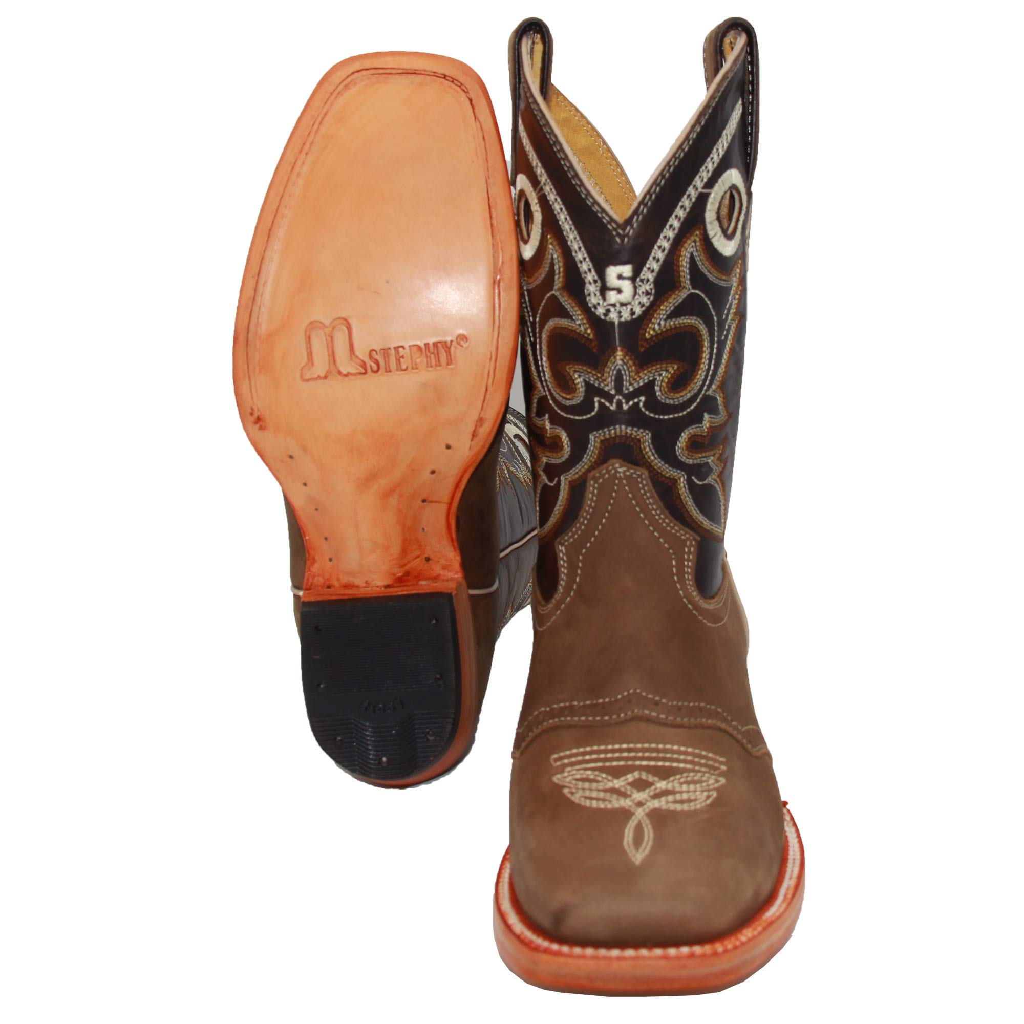 Women's Genuine Leather Cowboy Boots - Western Square Toe Rodeo Boots for Cowgirls | Perfect for Country Dancing, Rodeo Events & Western Fashion