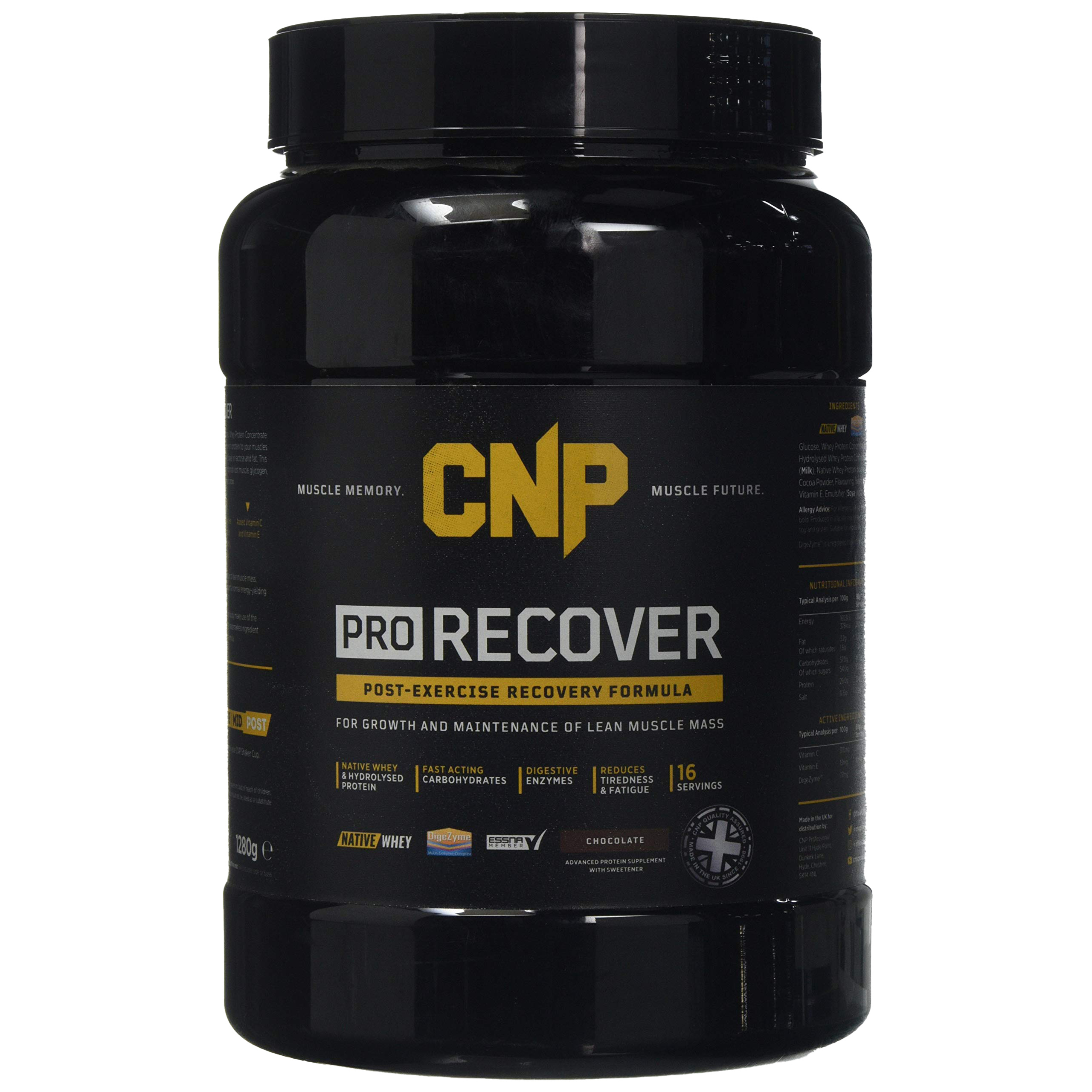CNP Recover 1.28kg Strawberry Flavor Protein Powder for Muscle Recovery & Post-Workout Supplement - Ideal for Athletes, Gym Enthusiasts & Fitness Lovers