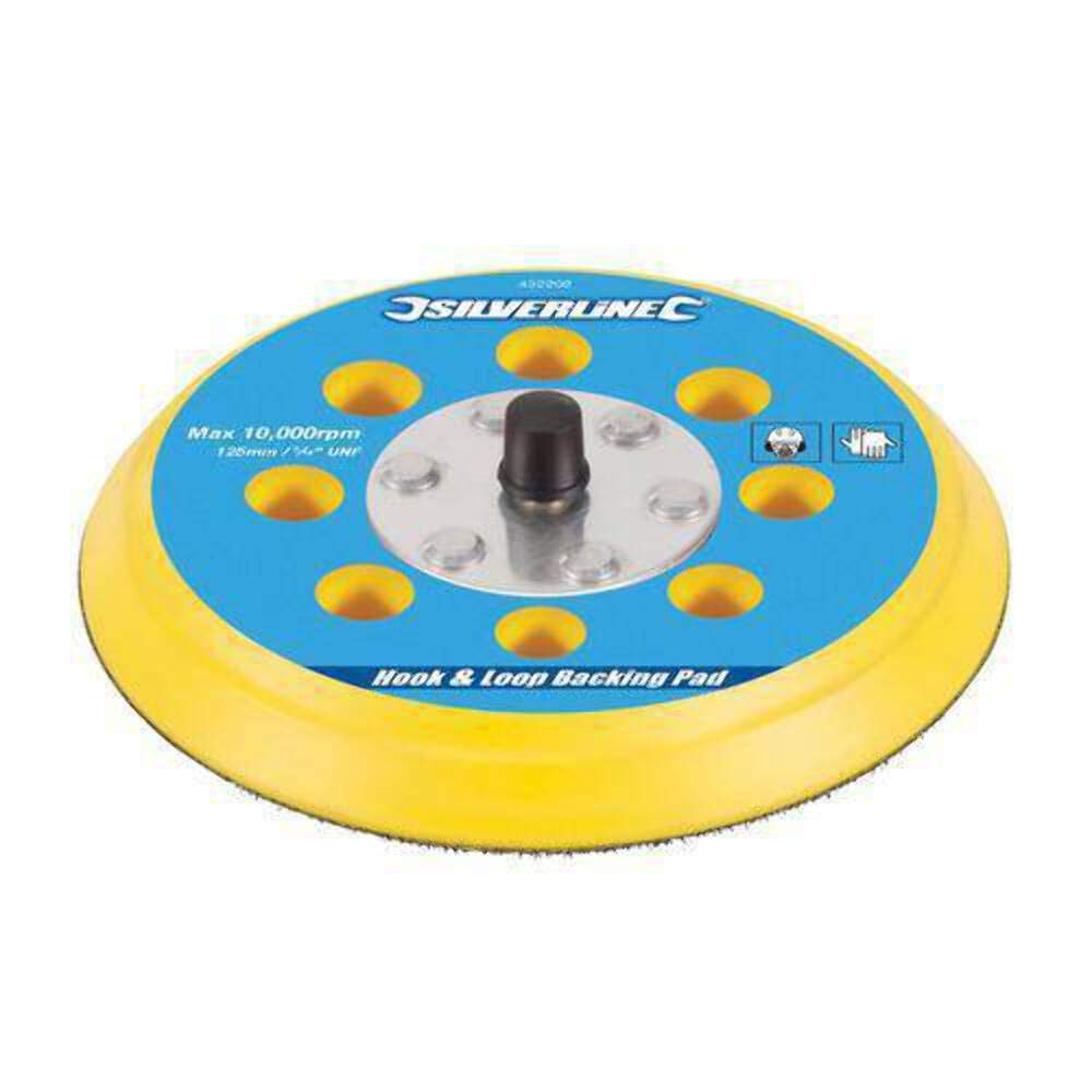 108628 Hook and Loop Backing Pad - 125mm x 2mm for Angle Grinders, Sanders & Polishers | Durable Sanding Disc Adapter for Woodworking, Metalworking & DIY Projects