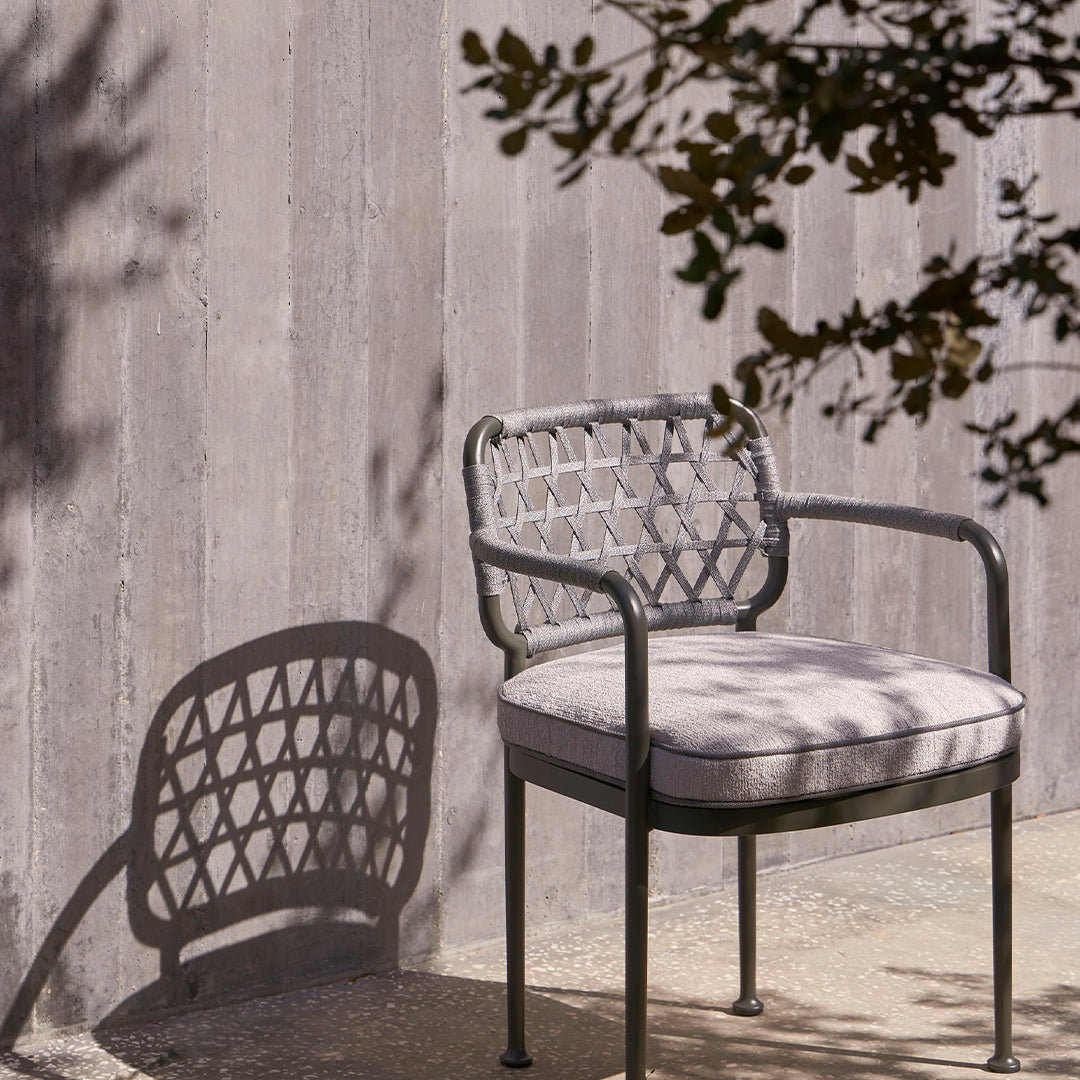 Curio Outdoor Dining Armchair - Weather-Resistant Patio Chair for Garden, Poolside & Restaurant Use