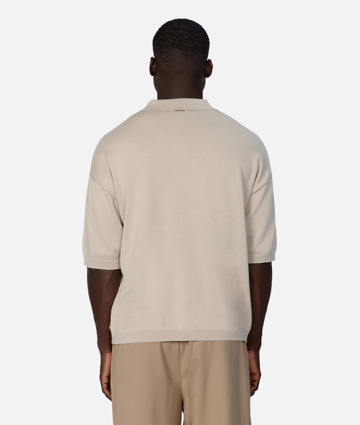 Premium Men's Knitted Polo Shirt - Breathable Cotton Blend, Classic Rope Design - Ideal for Casual Wear, Office & Outdoor Activities
