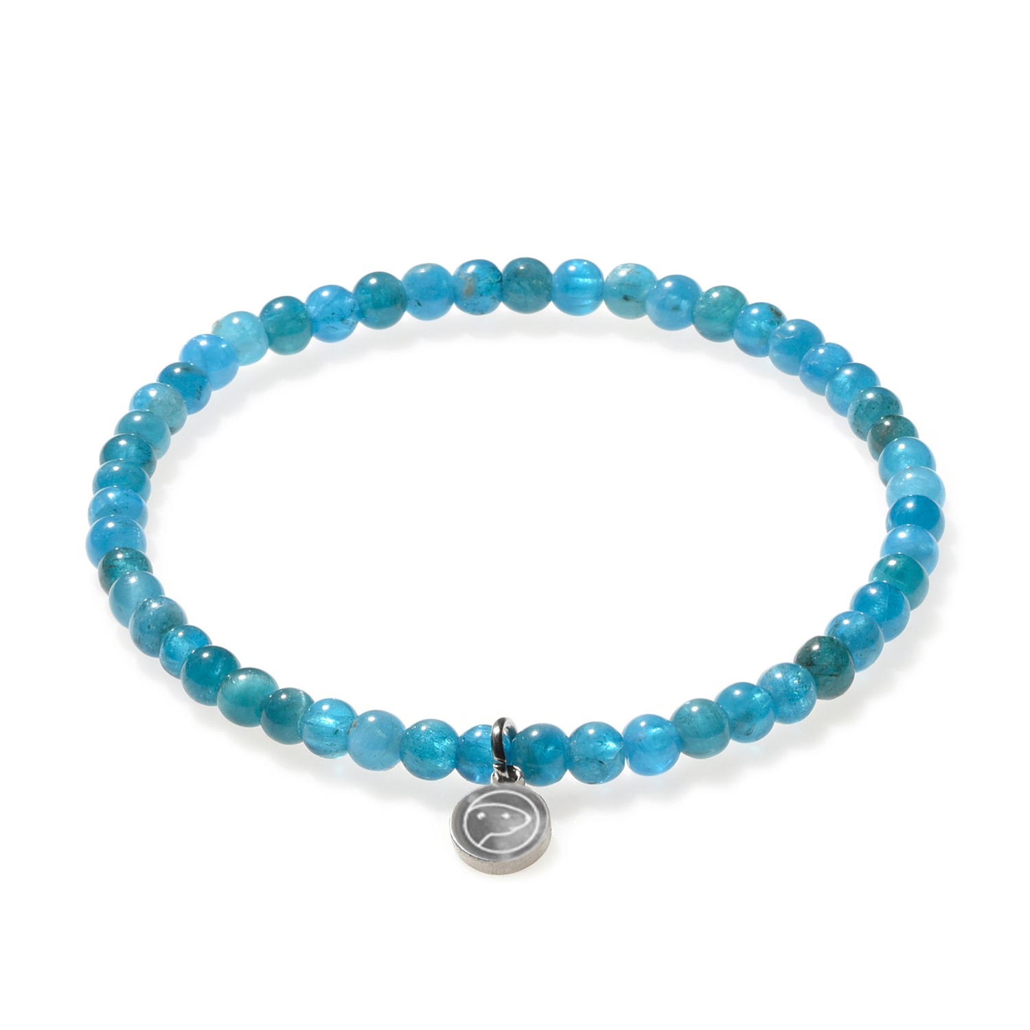 Blue Apatite Healing Stone Bracelet for Women - Mini Adjustable Crystal Beaded Wristband for Stress Relief, Meditation & Positive Energy