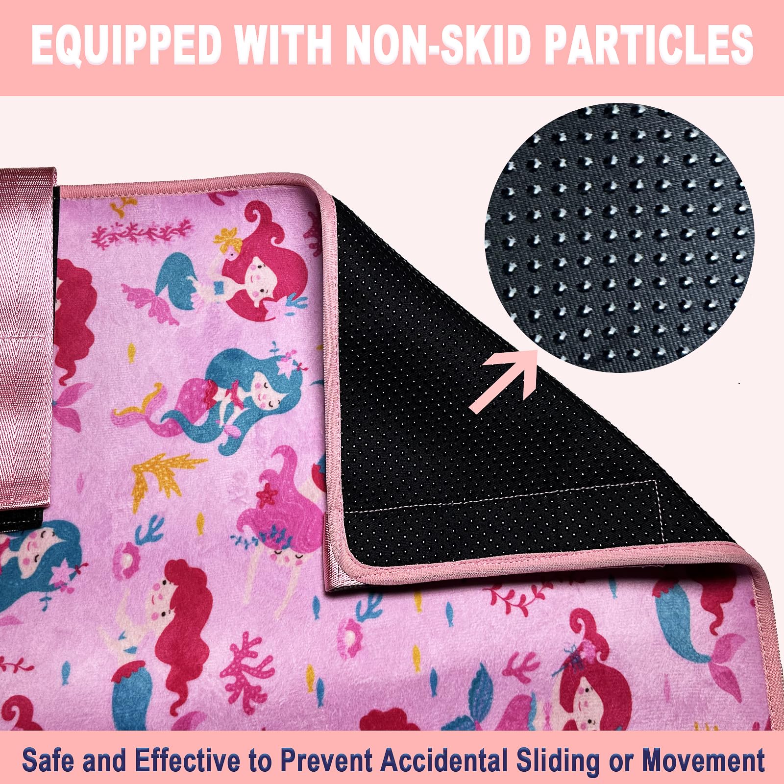 MIUUDBY Toddler Airplane Bed Seat Extender for Kids - Portable Infant Foot Rest with Side Pocket | Comfortable Air Travel Sleeping Solution for Babies & Toddlers | Perfect for Long Flights & Family Vacations