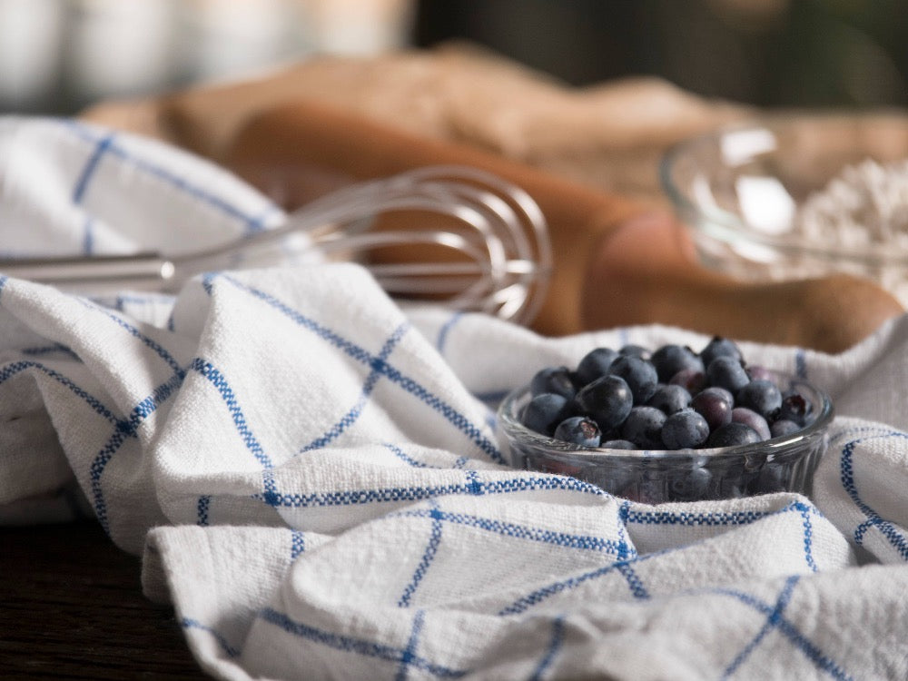 Farmhouse Kitchen Towel Set - 100% Cotton Absorbent Dish Towels for Drying Hands & Dishes - Rustic Farmhouse Decor for Kitchen, Bathroom & Dining Room