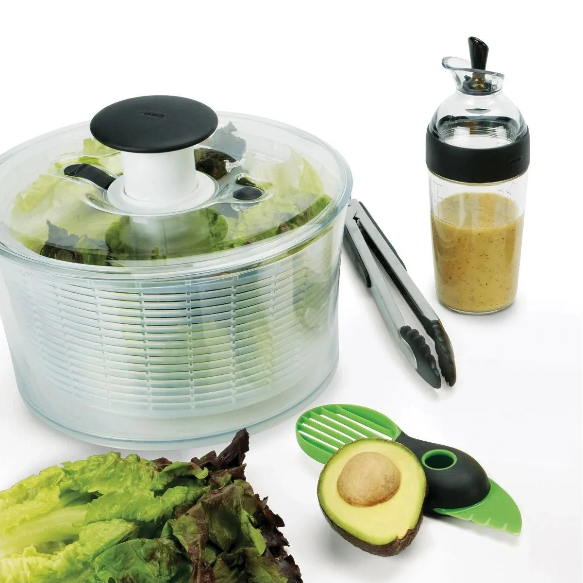 OXO GOOD GRIPS 12oz Salad Dressing Shaker - BPA-Free Leakproof Container for Homemade Vinaigrettes, Sauces & Marinades - Perfect for Kitchen, Picnics & Meal Prep
