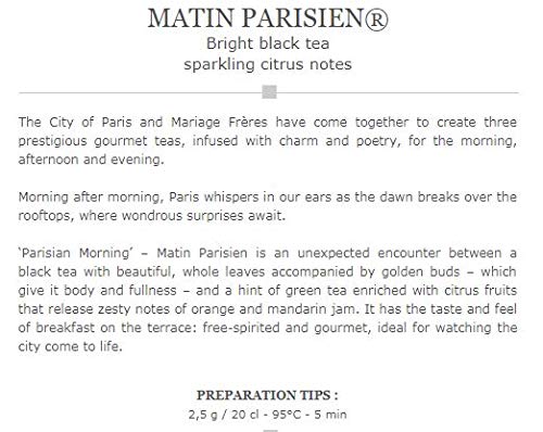 Premium Mariage Frères Paris Tea Gift Set - 3 Classic Black 100G Canisters for Afternoon Tea, Gifting & Special Occasions