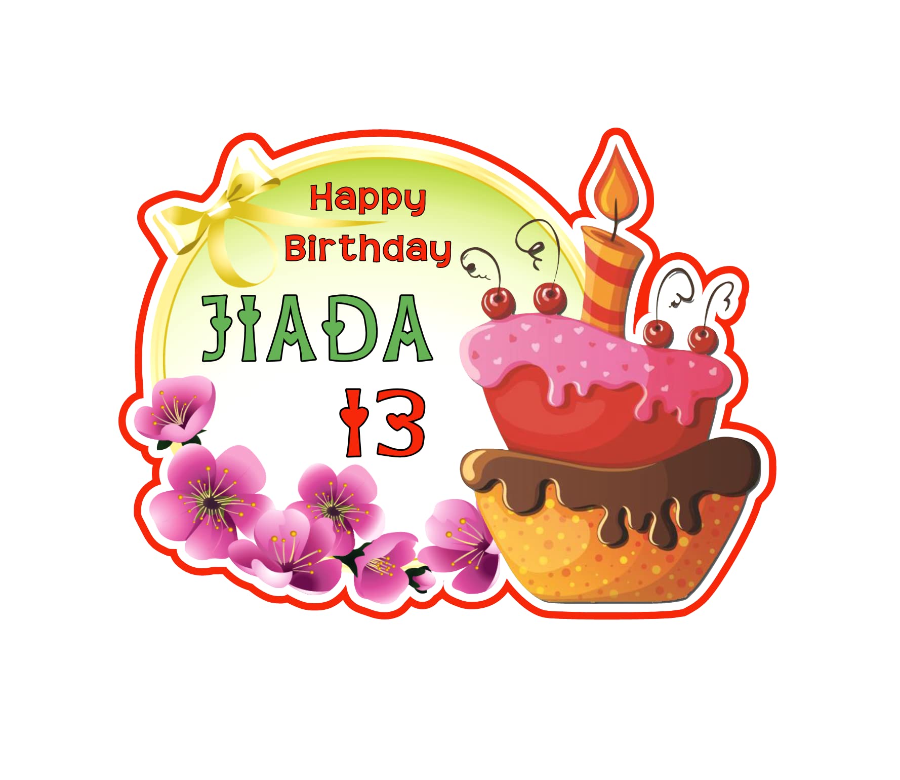 Happy Birthday Cruise Door Magnet - Decorative Cake Design for All Cruise Lines | Perfect for Celebrating Birthdays on Royal Caribbean, Carnival & More