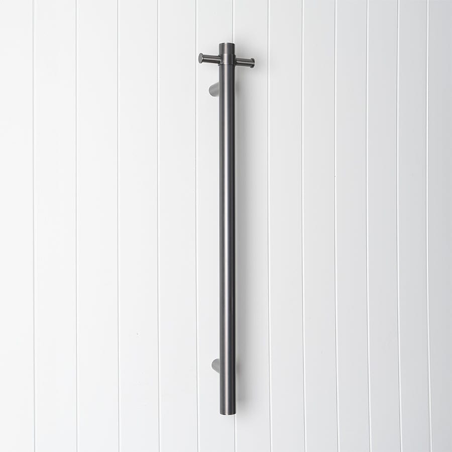 Premium Heated Towel Rail in Gunmetal Finish - Fast Warming Bathroom Towel Warmer for Spa, Luxury Hotels & Cozy Home Use