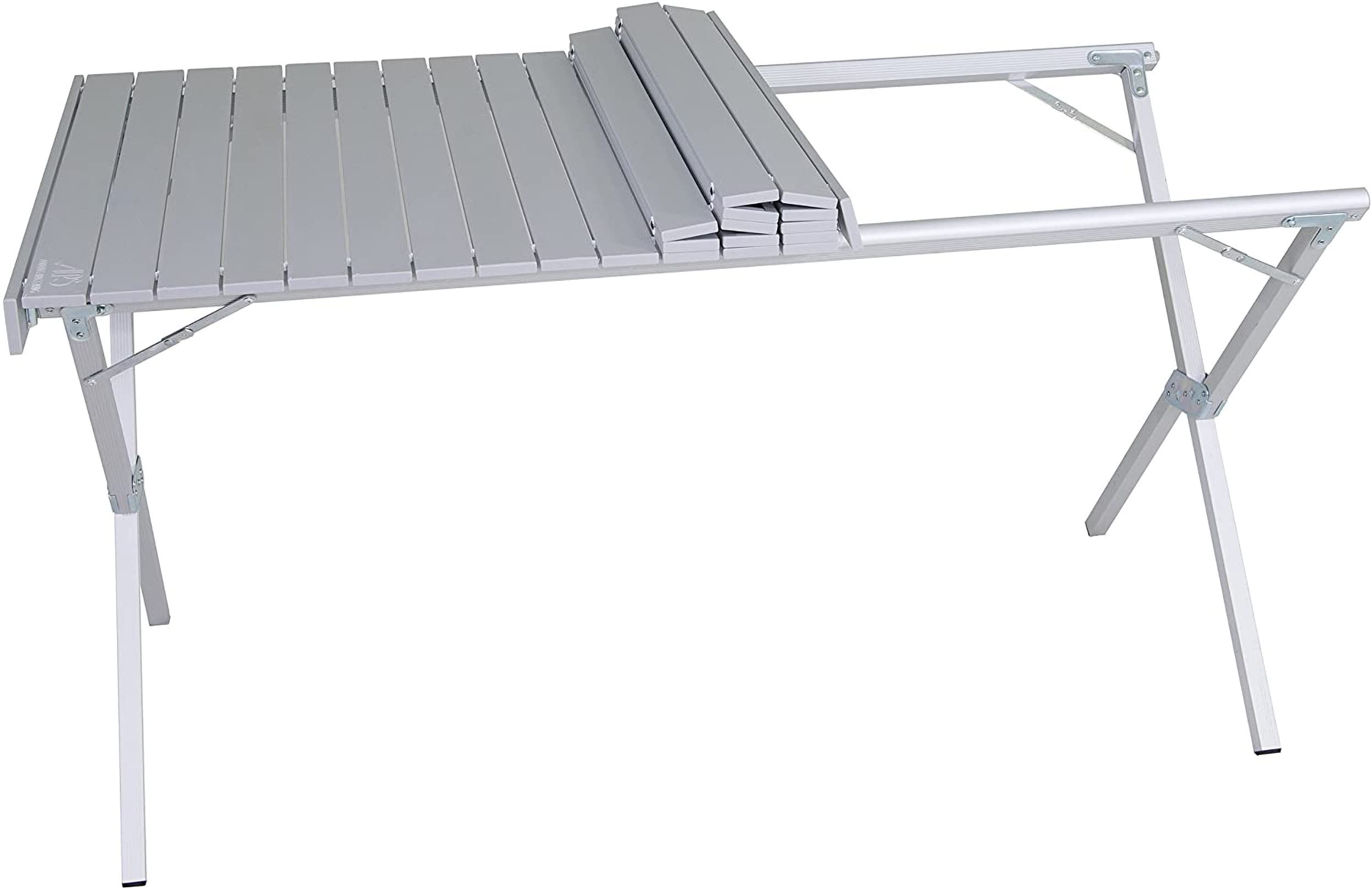 ALPS Mountaineering Folding Camping Table - Lightweight Aluminum X Frame, Easy-Clean Roll Top, Shoulder Carry Bag (3 Sizes) - Perfect for Outdoor Picnics, Backpacking & RV Camping Trips