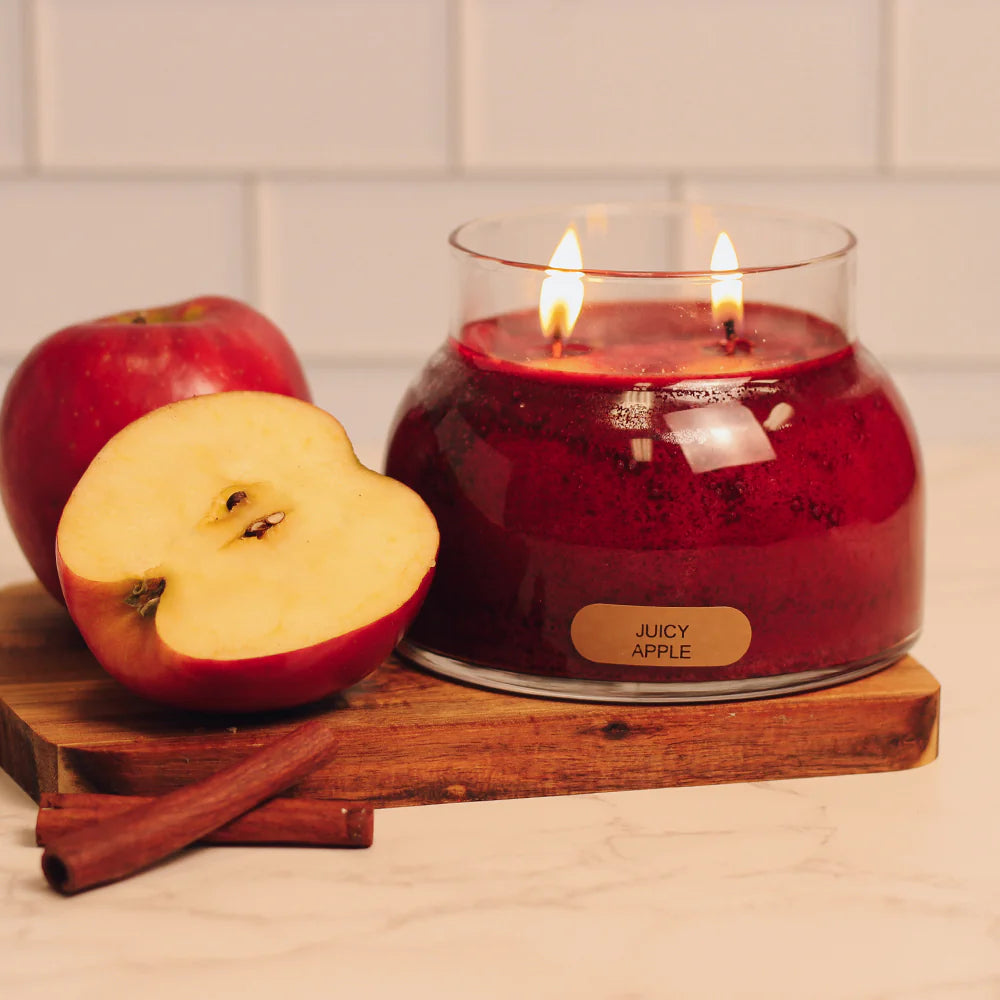 22oz Juicy Apple Scented Soy Candle - Long Lasting Fragrance for Home, Office, and Relaxation