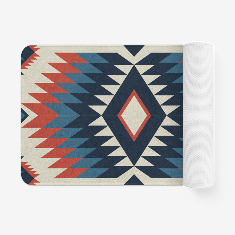 Non-Slip Microfiber Chevron Pattern Kitchen Mat - Soft Bath Rug & Doormat for Home, Office, and Entryway - Perfect for Kitchen, Bathroom, and Front Door Use