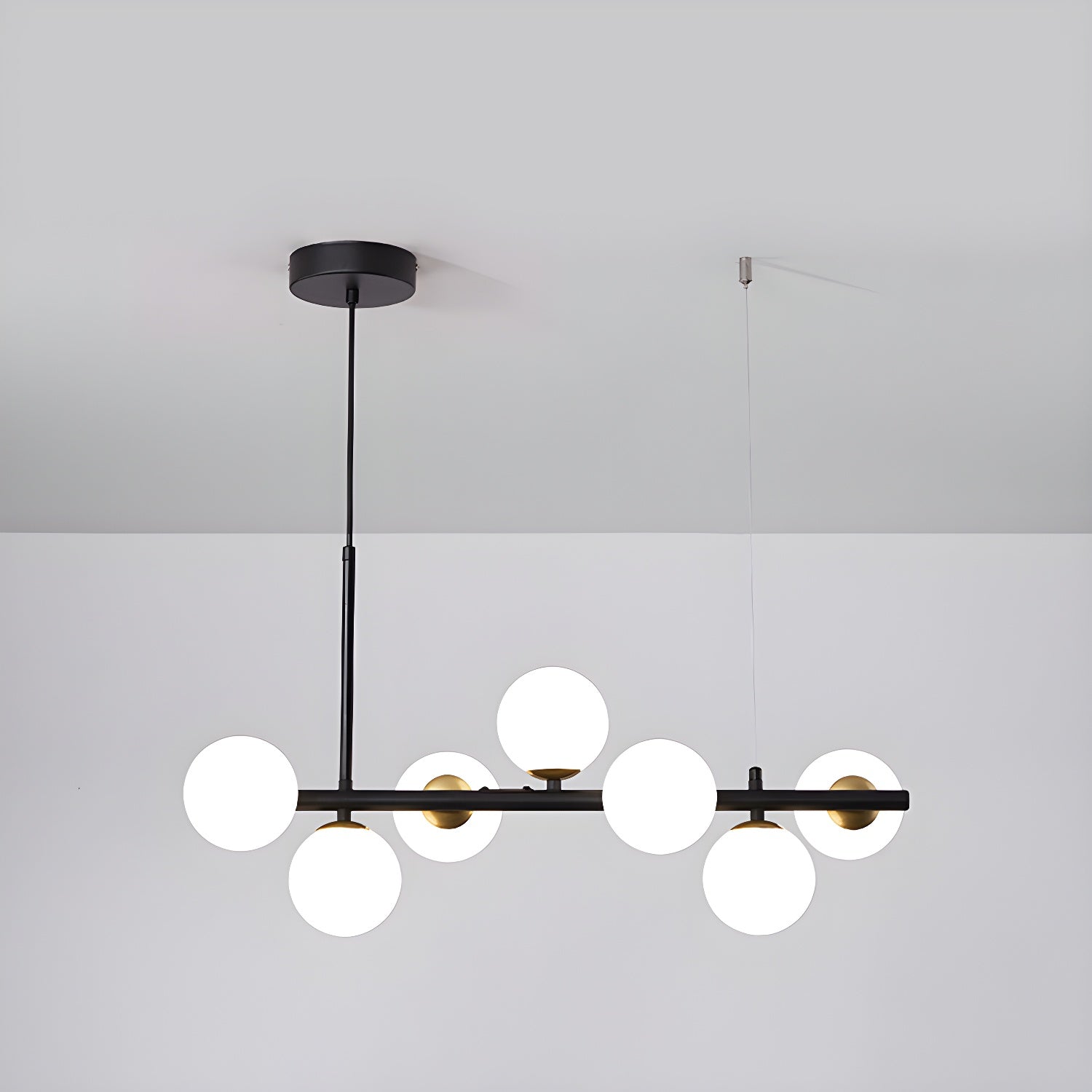 Aurelia Globe Chandelier - Modern Crystal Glass Pendant Light Fixture for Dining Room, Living Room & Bedroom | Elegant Lighting for Home Decor & Interior Design