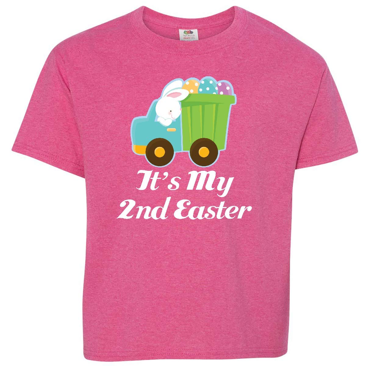 Inktastic My 2nd Easter Egg Truck Youth T-Shirt - Cute Easter Graphic Tee for Kids - Perfect for Easter Celebrations, Egg Hunts & Spring Family Photos
