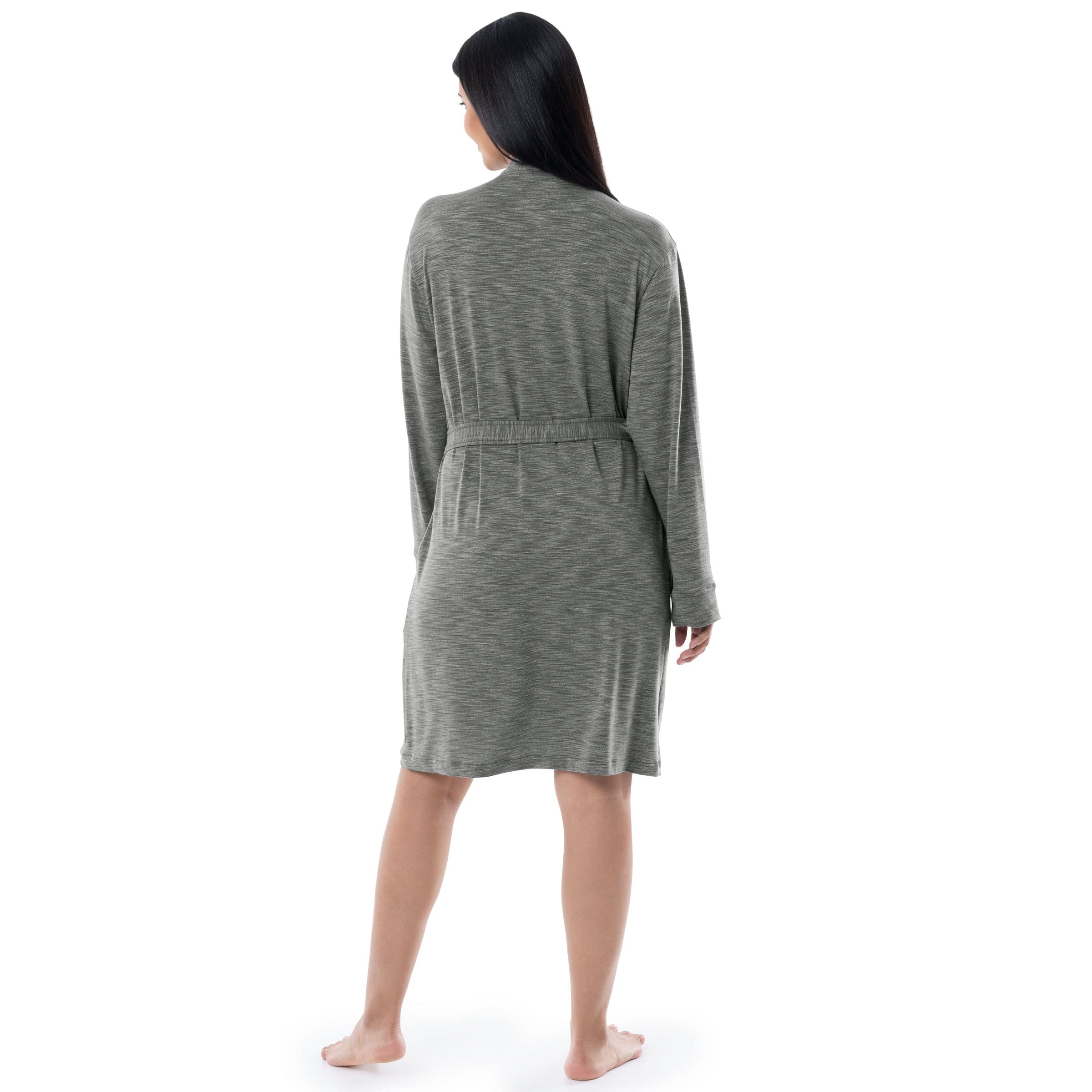 Fruit of the Loom Women's Breathable Cotton Robe - Soft & Comfortable Bathrobe for Spa, Lounge & Relaxation at Home